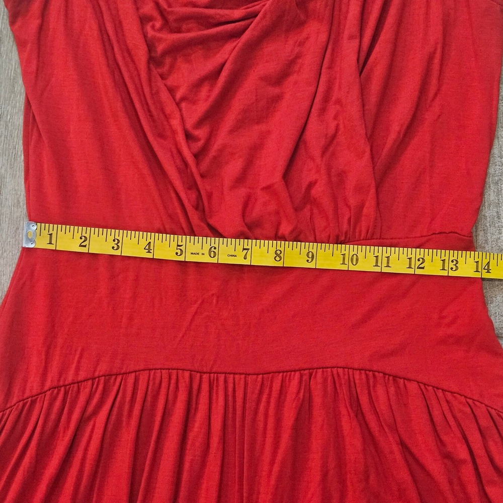 Free People Free-est Royale One Piece Size S Red Cowl Neck Wide Leg Boho Summer - Picture 9 of 12